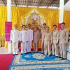พิธีอัญเชิญผ้าไตร เครื่องสังฆทานพระราชทาน